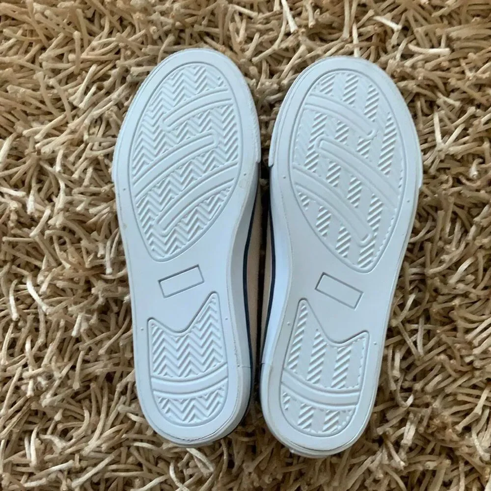 Janie and Jack Suede Penny Loafer Sneaker in Tan Size 4K